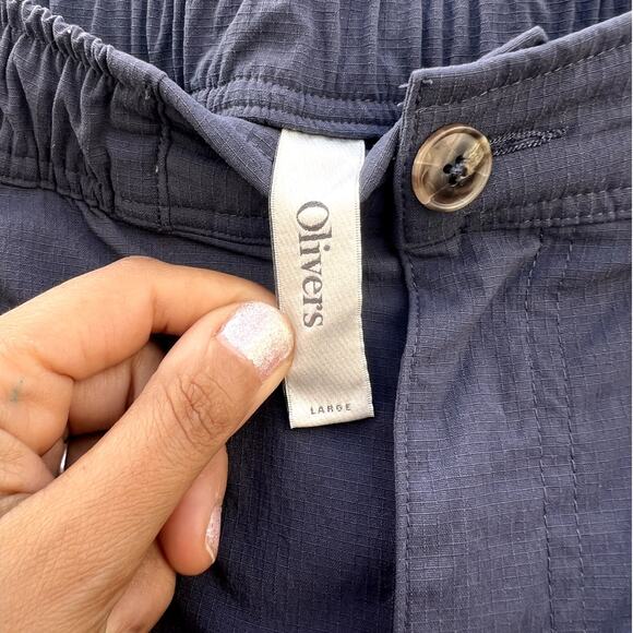 Olivers Gorpcore Compass Ripstop Nylon Pants Blue Steel Sz L - Picture 3 of 9